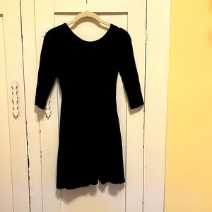 Black skater dress xs
